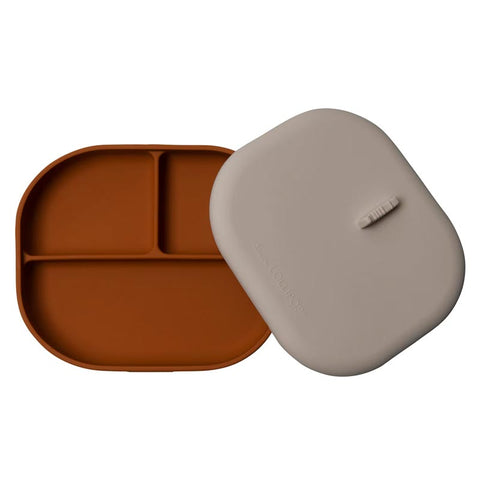 Loulou Lollipop Born to Be Wild Divided Plate with Lid