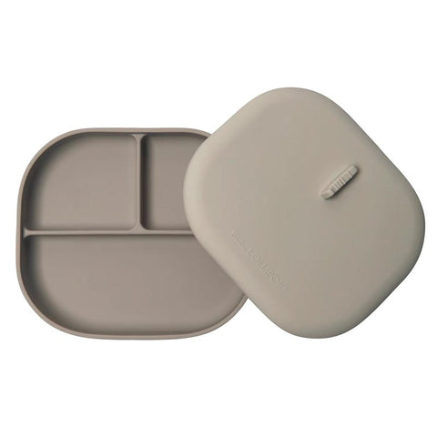 Loulou Lollipop Born to Be Wild Divided Plate with Lid