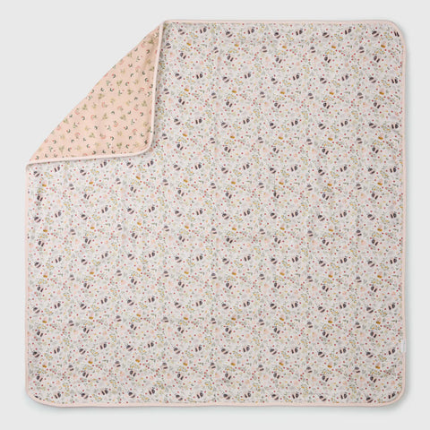 Loulou Lollipop Muslin Quilt Blanket - Bumble Bees