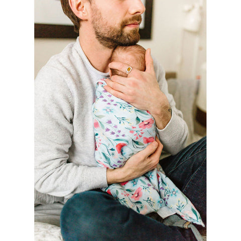 Loulou Lollipop Muslin Swaddle - Bluebell