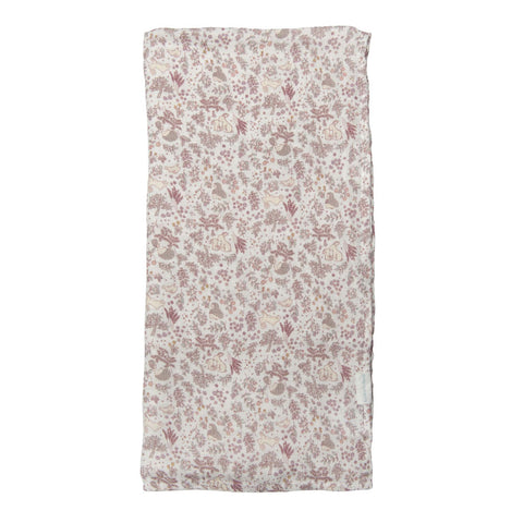 Loulou Lollipop Muslin Swaddle - Hedgehog Forest