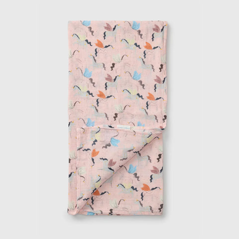 Loulou Lollipop Muslin Swaddle - Unicorn Ballet