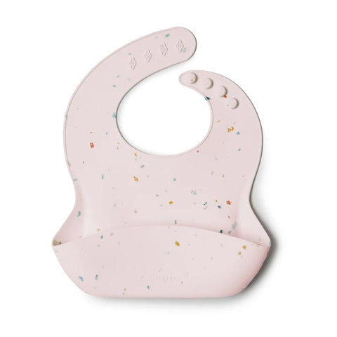 Confetti Blush Loulou Lollipop Silicone Bib - Lagoon Baby + Toy Shoppe in Maple Ridge, BC Canada
