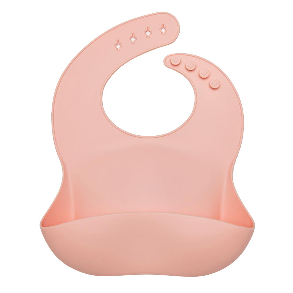 Pink Quartz Loulou Lollipop Silicone Bib - Lagoon Baby + Toy Shoppe in Maple Ridge, BC Canada
