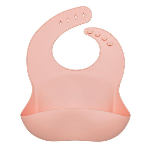 Pink Quartz Loulou Lollipop Silicone Bib - Lagoon Baby + Toy Shoppe in Maple Ridge, BC Canada