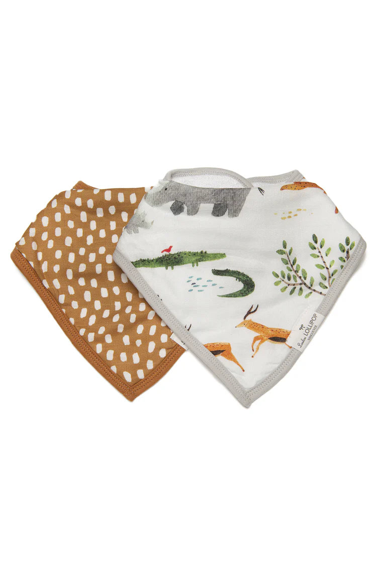 Loulou Lollipop Bandana Bib Set
