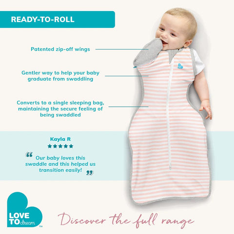 Love to Dream Swaddle Up Transition Bag (Organic Cotton 1.0 Tog) - Celestial Mint