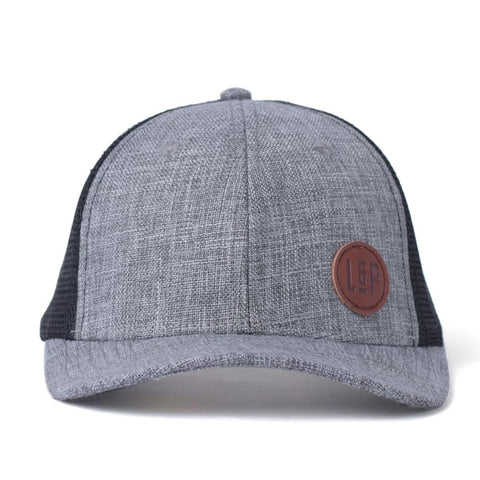 L&P Apparel Athletic Fit Mesh Cap - Grey