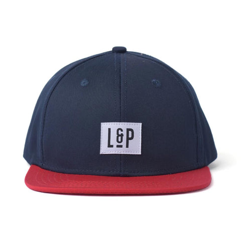 L&P Apparel Classic Fit Cap - Red & Navy