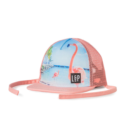 L&P Trucker Snapback Cap - Flamingo