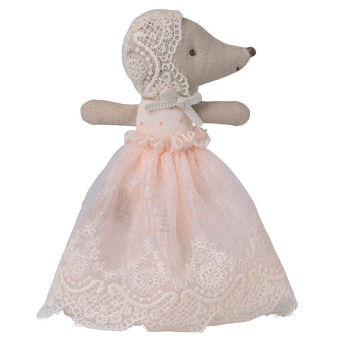 *Maileg Baby Mouse in Gown - Powder