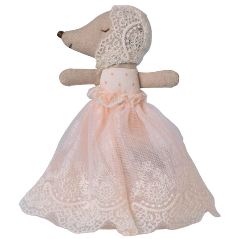 *Maileg Baby Mouse in Gown - Powder