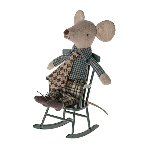 *Maileg Rocking Chair for Mouse - Dark Green