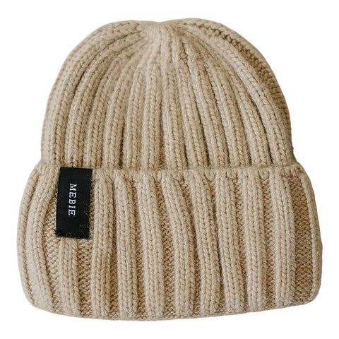 Mebie Baby Chunky Knit Beanie - Tan