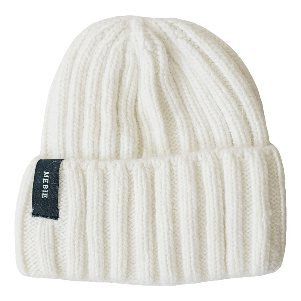 Mebie Baby Chunky Knit Beanie - White