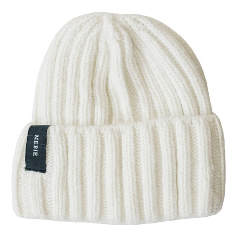 Mebie Baby Chunky Knit Beanie - White