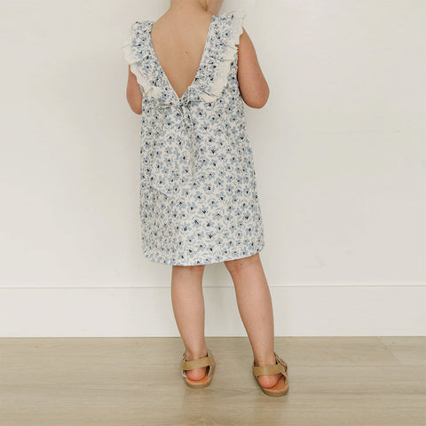 Mebie Baby Dress - Blue Blossom