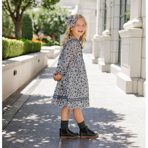 Mebie Baby Dress - Floral Sailor