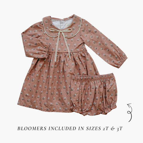 Mebie Baby Dress - Vintage Pink Floral