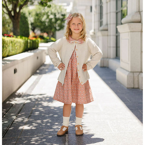 Mebie Baby Dress - Vintage Pink Floral