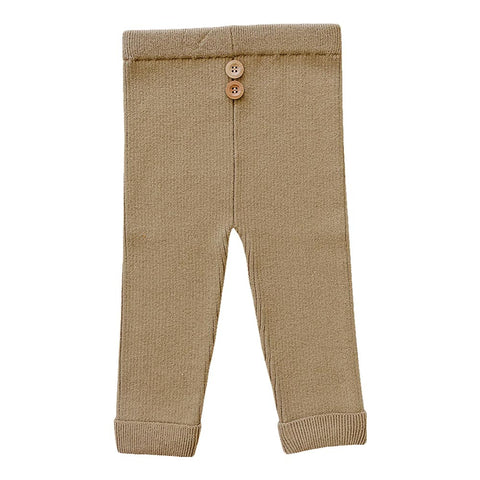 Mebie Baby Knit Leggings - Toffee (Size 6-12m) *CLEARANCE*