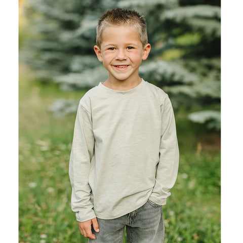 Mebie Baby Long Sleeve Cotton Tee - Sage