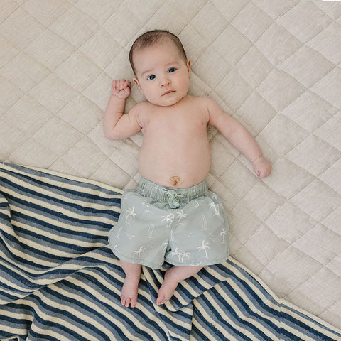 Mebie Baby Swim Shorts - Sage Surfer