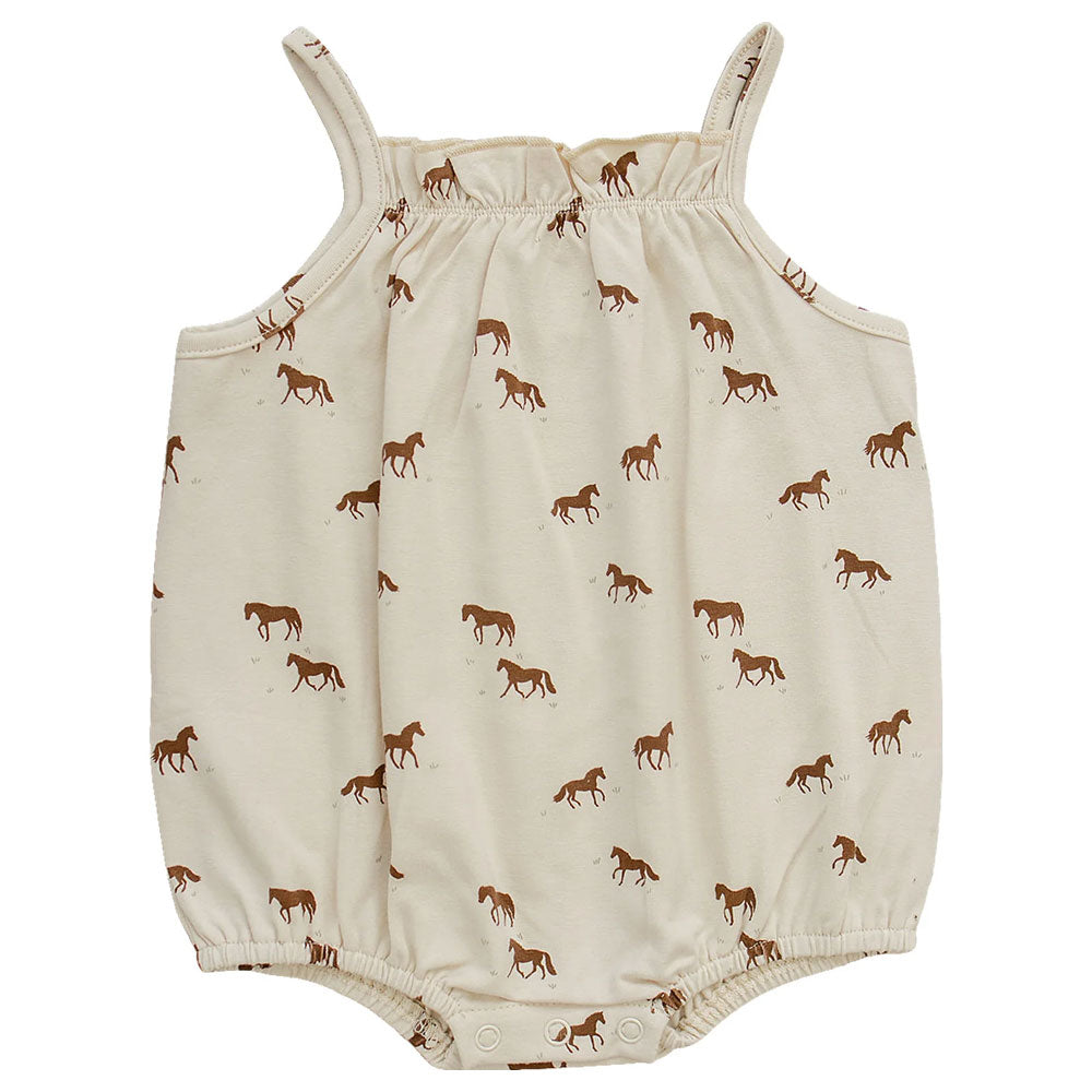 Mebie Baby Tank Bubble Romper - Horse