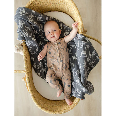 Mebie Baby Tank Romper - Wild West
