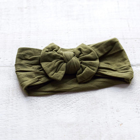 *Mini Bretzel Premium Bandana Headband - Khaki *CLEARANCE*