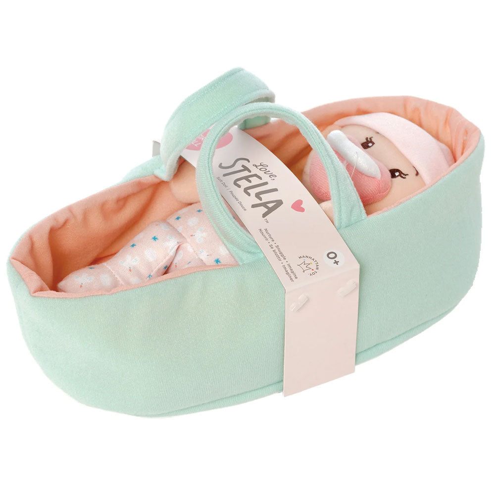 *Love, Stella My First Doll Peach & Bassinet