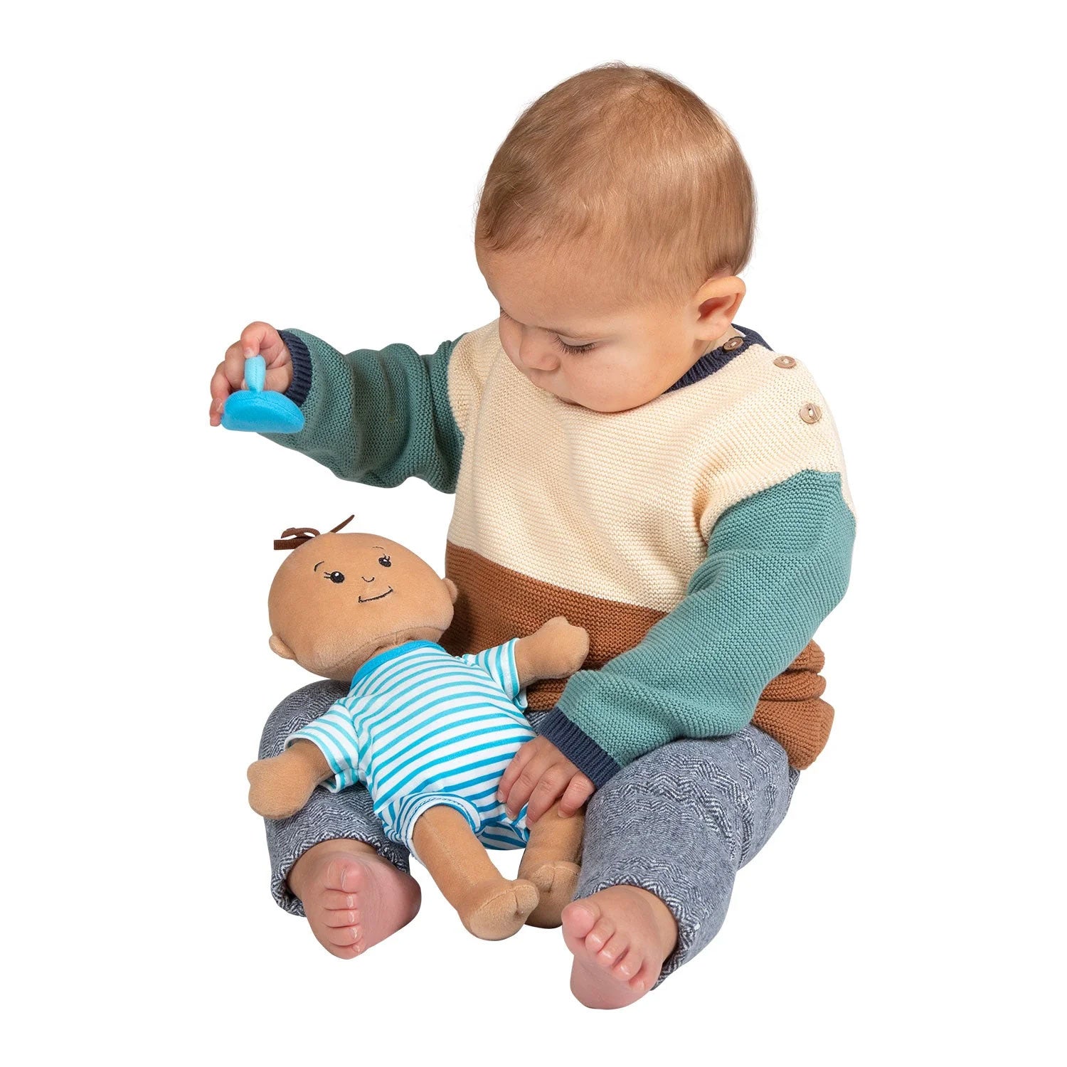 *Manhattan Toy Wee Baby Stella Beige with Brown Tuft