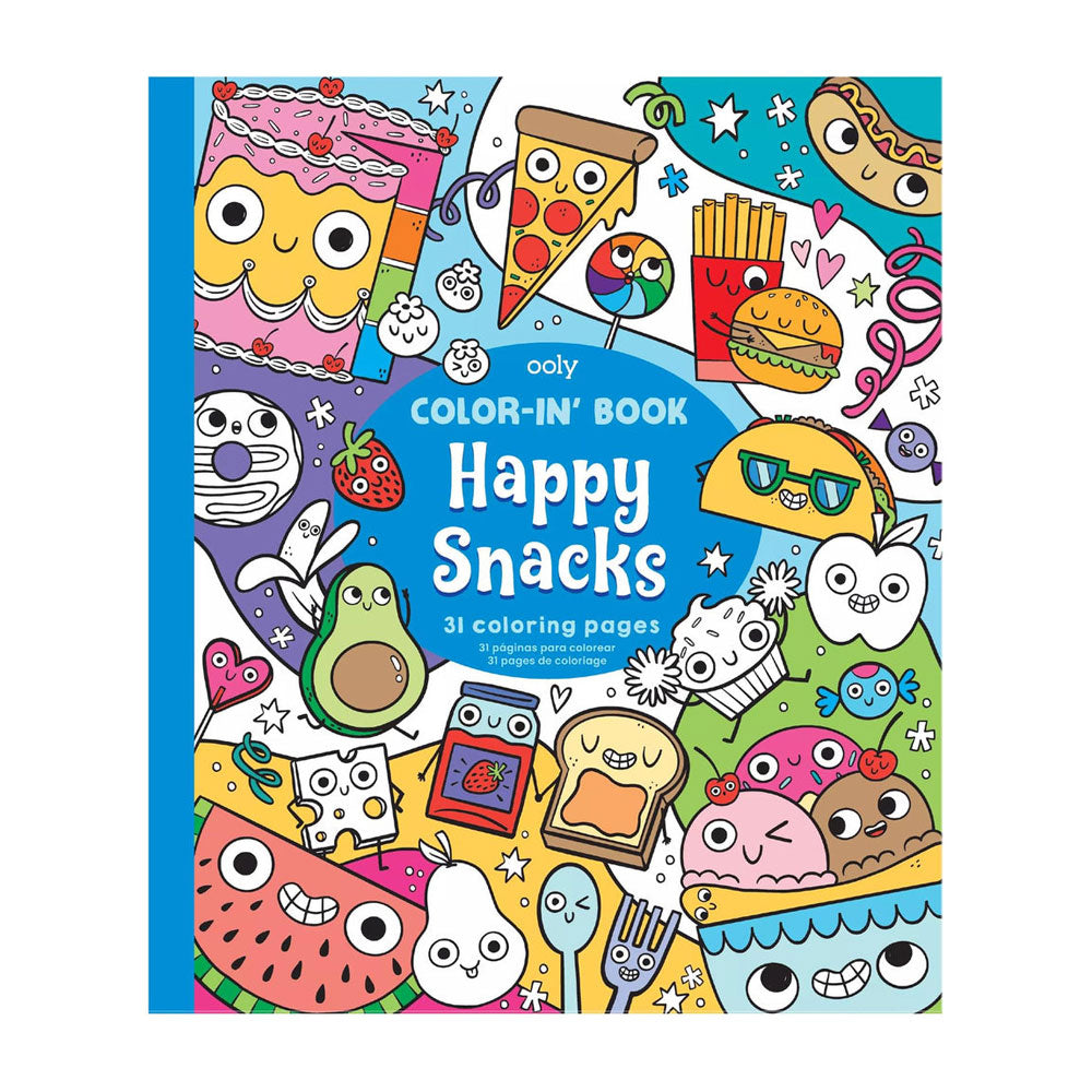 *Ooly Colour-in' Book - Happy Snacks