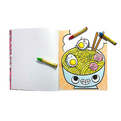 *Ooly Colour-in' Book - Happy Snacks