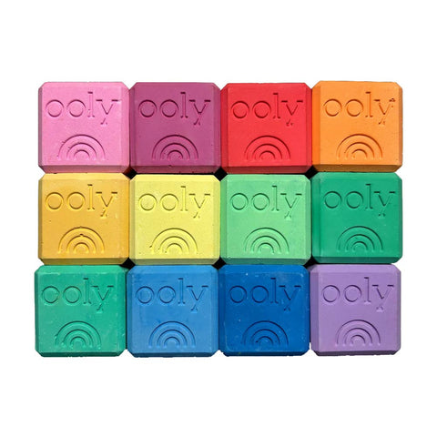 *Ooly Chalk-O-Rama Block Sidewalk Chalk - Set of 12