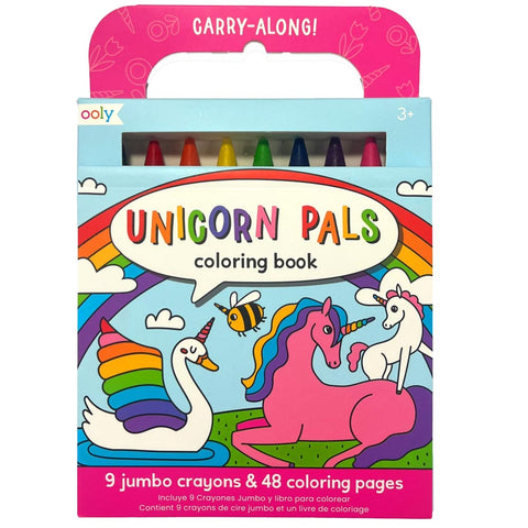 *Ooly Carry Along Colouring Book Set - Unicorn Pals