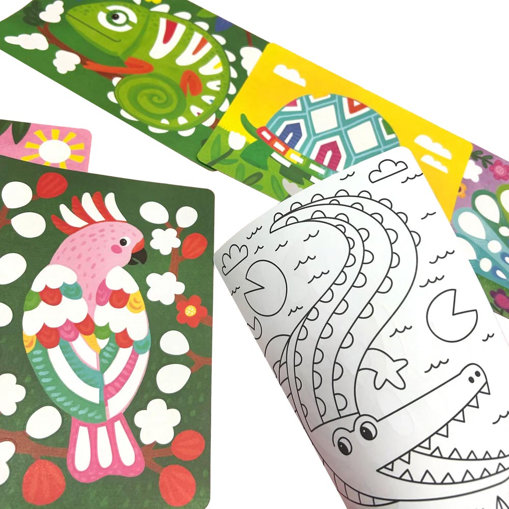 *Ooly Foil-tastic Foil Art & Colouring Set - Awesome Animals