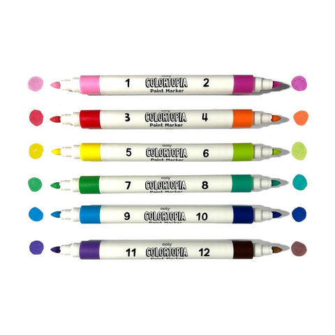 *Ooly Colortopia Color By Number Paint Marker Kit - Unicorn Funland