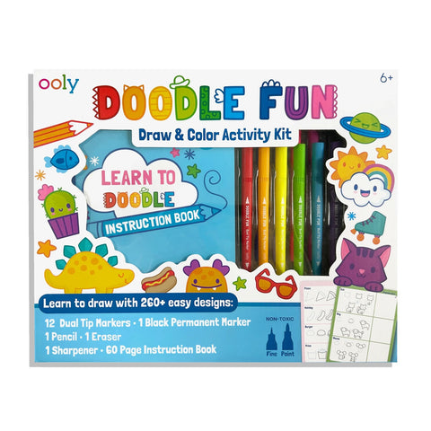 *Ooly Doodle Fun Draw & Colour Activity Kit