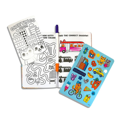 *Ooly Let's Go! Activity & Colouring Kit - Kitty In The City