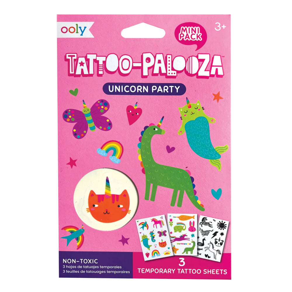 *Ooly Mini Tattoo Palooza Temporary Tattoos - Unicorn Party