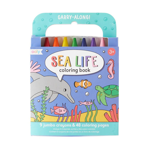 *Ooly Carry Along Colouring Book Set - Sea Life