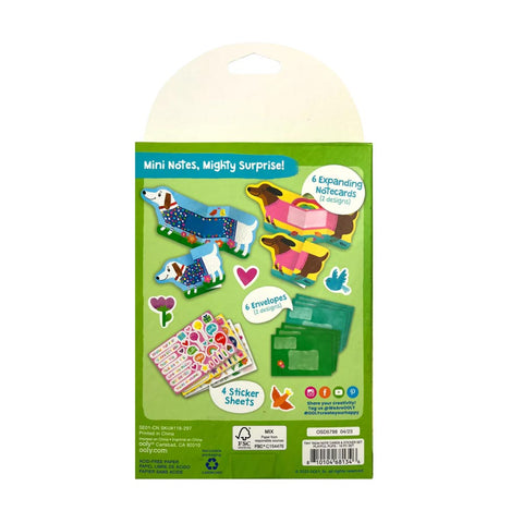 *Ooly Tiny Tadas Note Cards & Sticker Set - Playful Pups