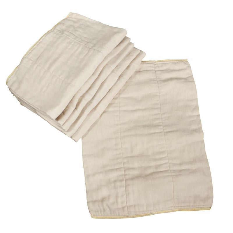 Preoder Cloth Samples OsoCozy Unbleached Cotton Prefolds - OsoCozy Prefolds Canada - Lagoon Baby