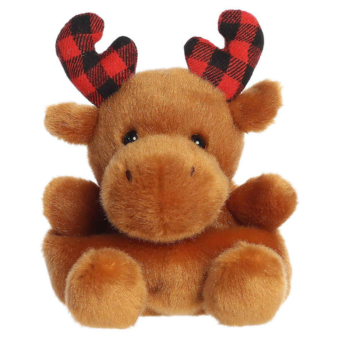 *Palm Pals Clove Plaid Moose - 5"