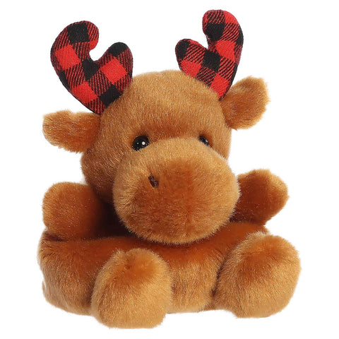 *Palm Pals Clove Plaid Moose - 5"