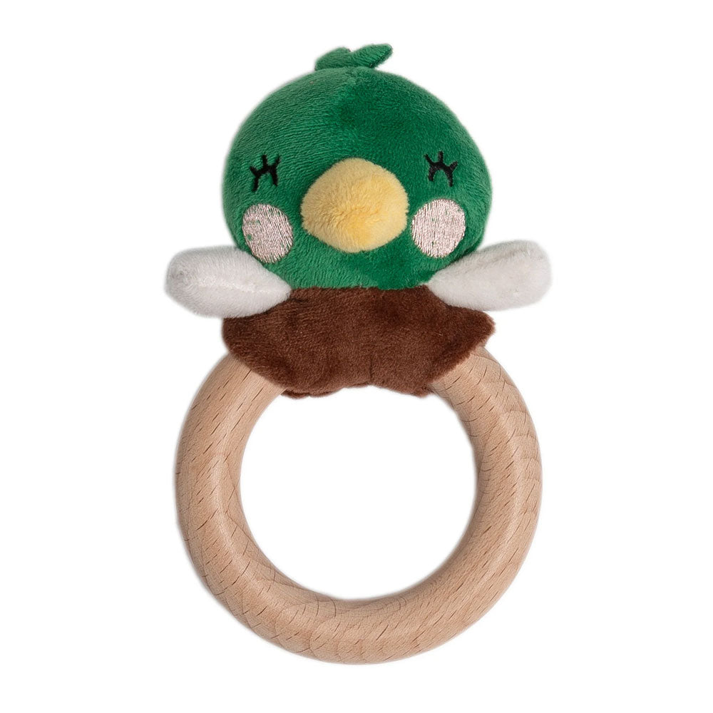 *Pearhead Wooden Teether - Mallard Duck