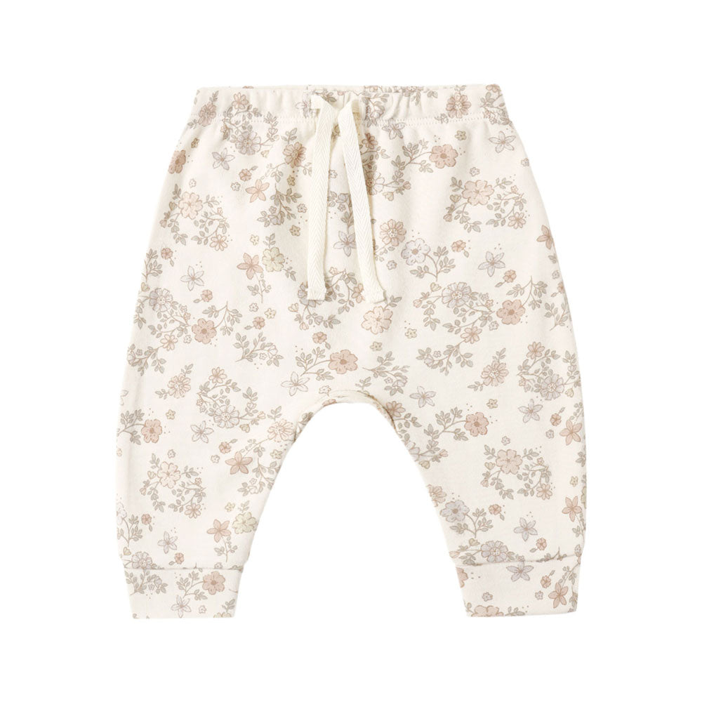 Qunicy Mae Drawstring Pant - Floral Vine