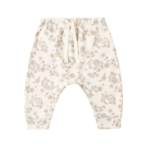 Qunicy Mae Drawstring Pant - Floral Vine
