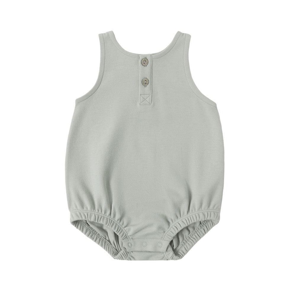 Quincy Mae Sleeveless Bubble Romper - Sage